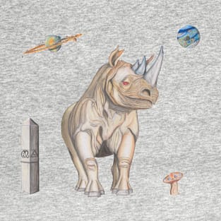 Shroomy Rhino & Mushroom T-Shirt